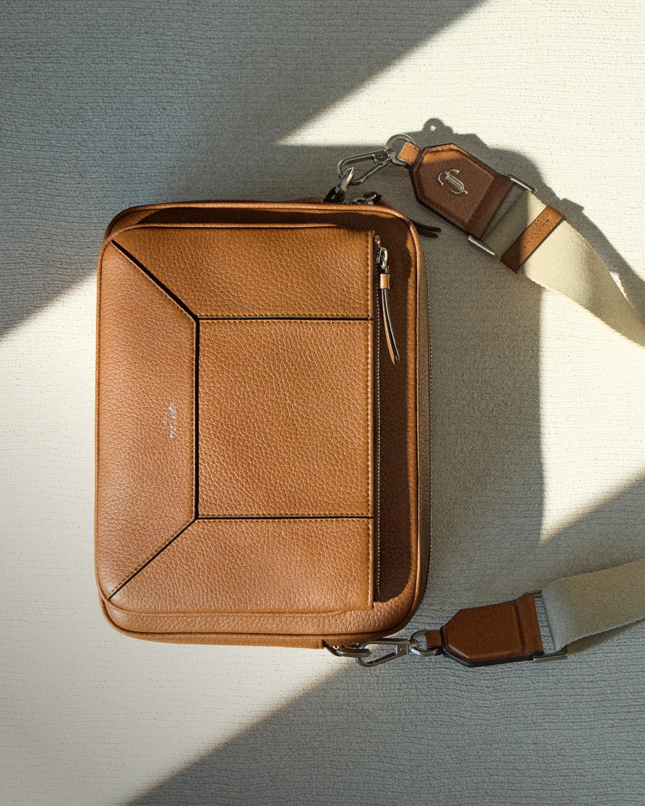 JIMMY CHOO SHADOW LEATHER CROSSBODY BAG